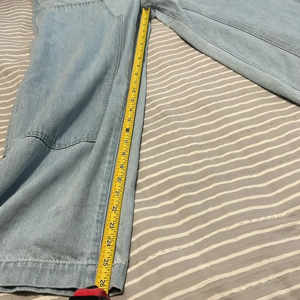 Kapital Blue Denim Overalls Wide-Leg Salopette NWT size 1 - Picture 9 of 17